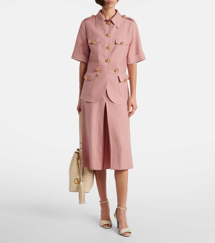 Cashmere and cotton jacket