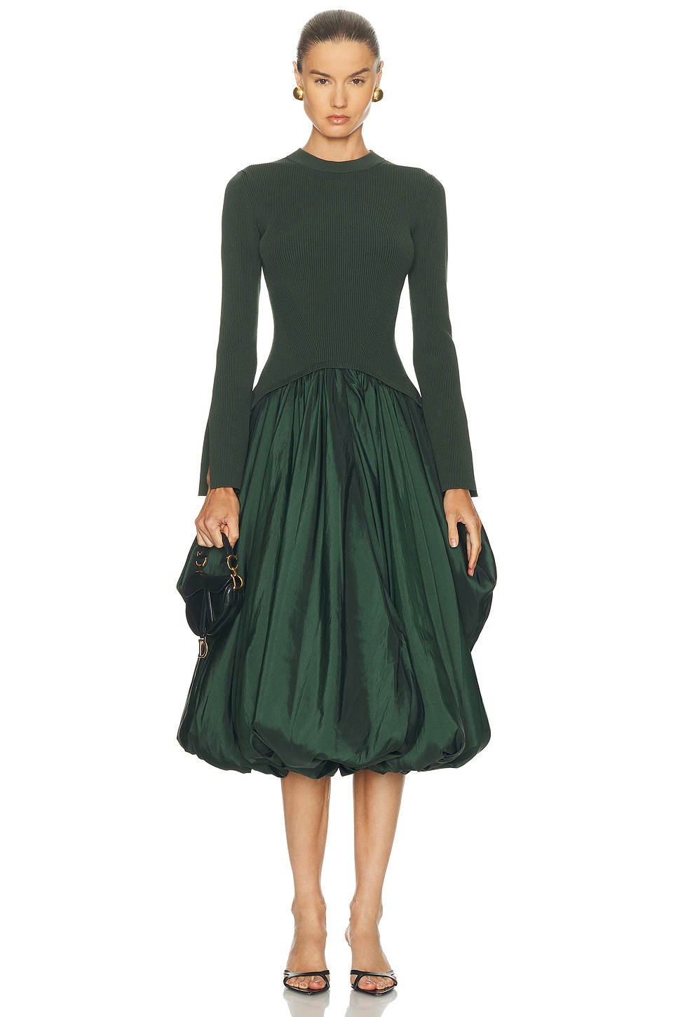 SIMKHAI Kenlie Midi Dress in Cypress.  XS also in L