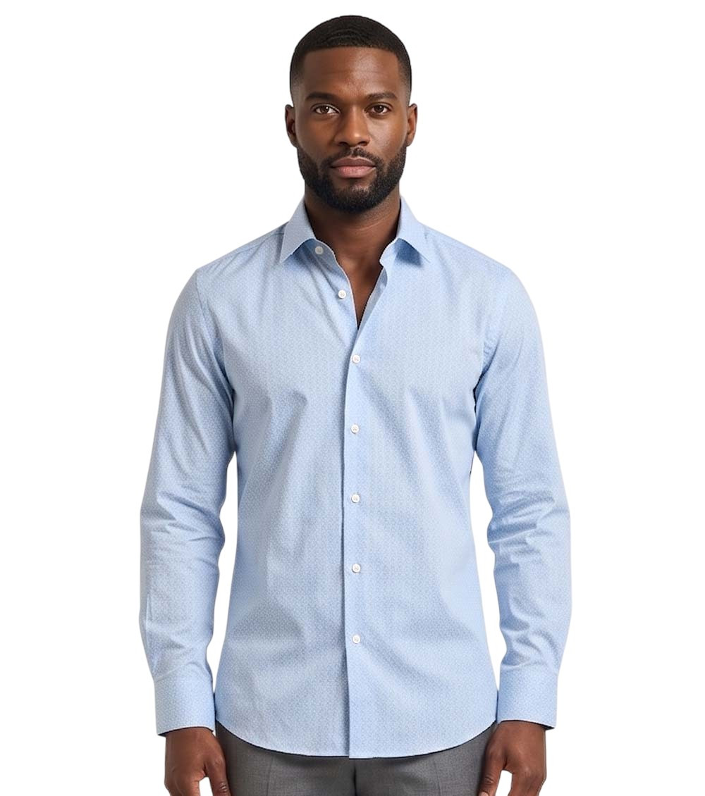 Sky Blue Printed Shirts