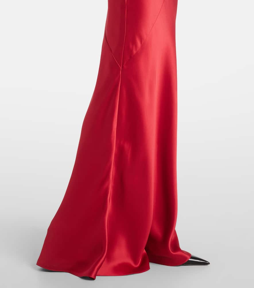 Silk satin gown
