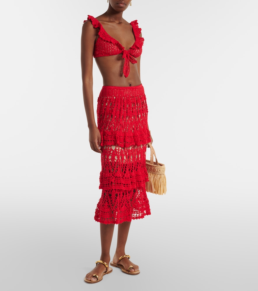 Crochet cotton bra top