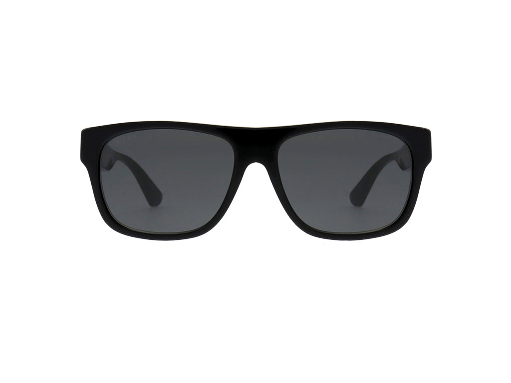 Gucci Man Gucci GG0341S 001 Sunglasses Acetate Black Grey Squared Norma
