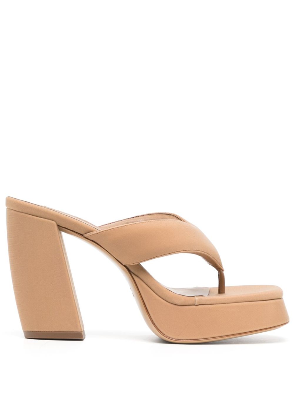 Thong-strap 110mm sandals - Neutrals