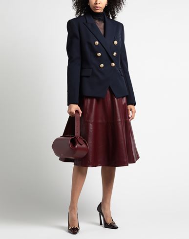 Woman Blazer Midnight blue Size 14 Wool
