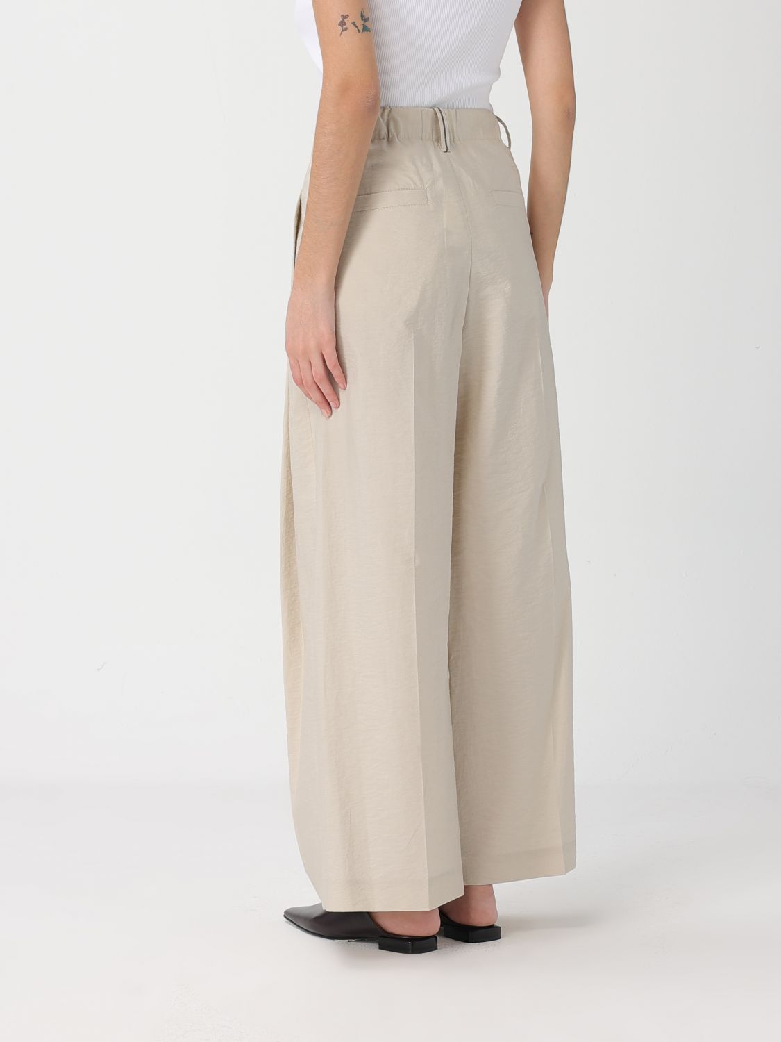 Pants Woman color Beige