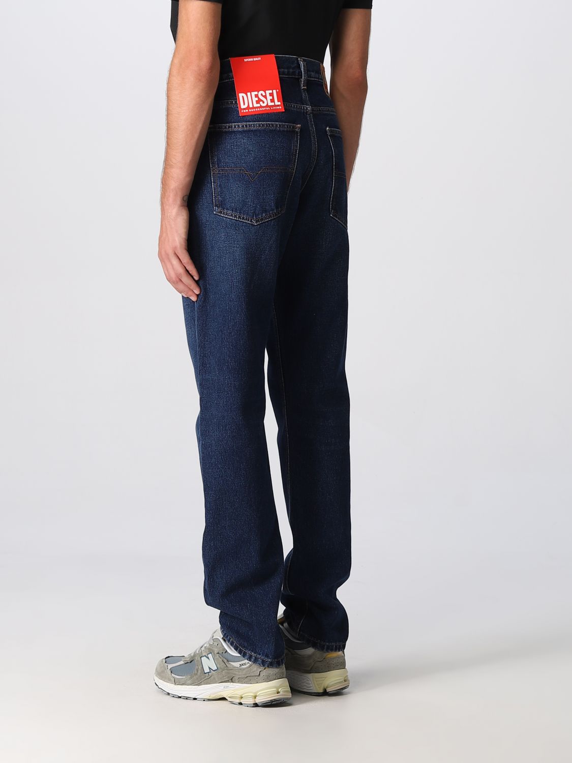 Pants Men color Denim
