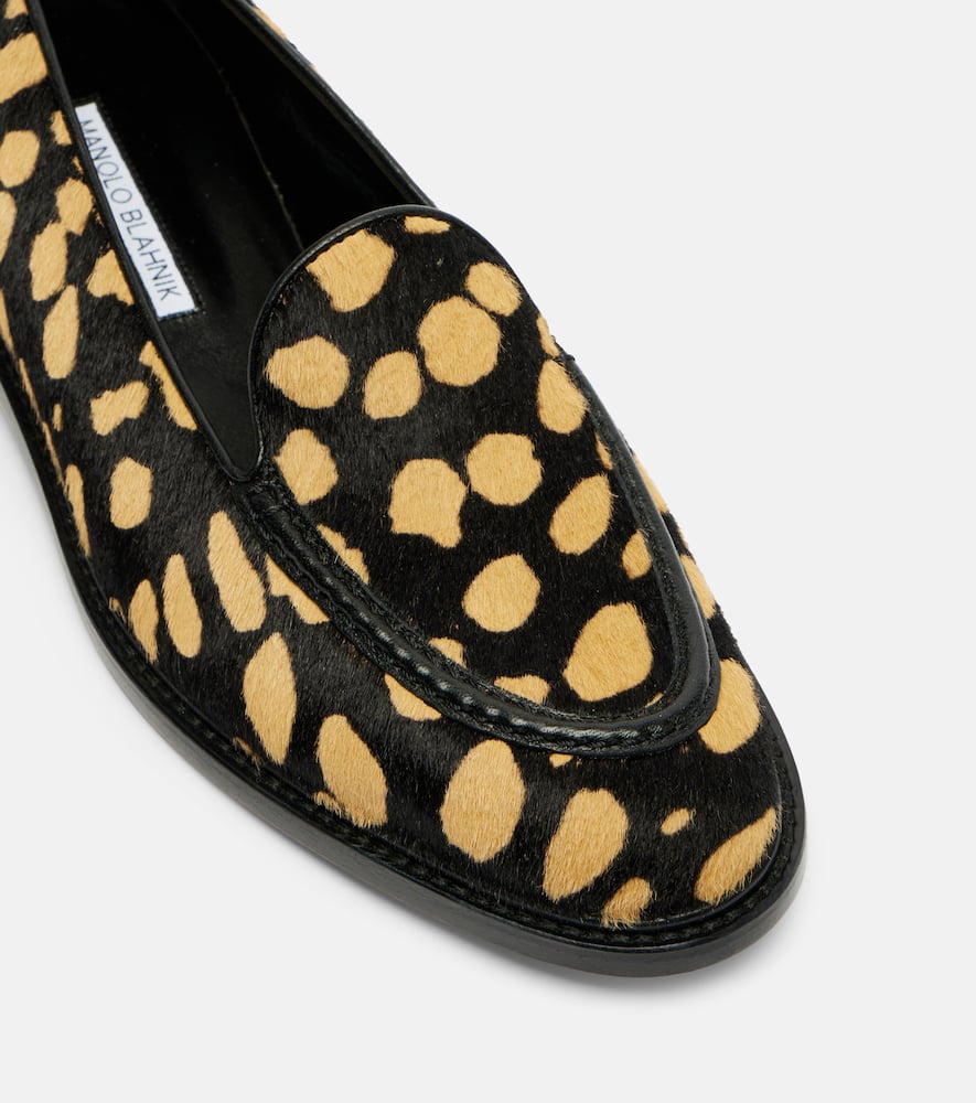 Maxy calf hair loafers