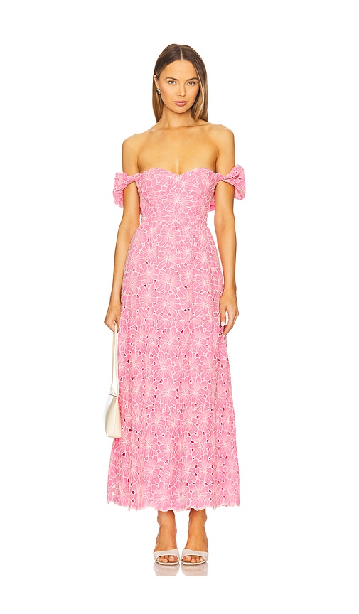 Line & Dot Tasia Maxi Dress in Pink.  XL also in M