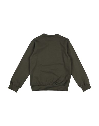 Kid Boy Sweatshirt Military green Size 12 Cotton, Elastane