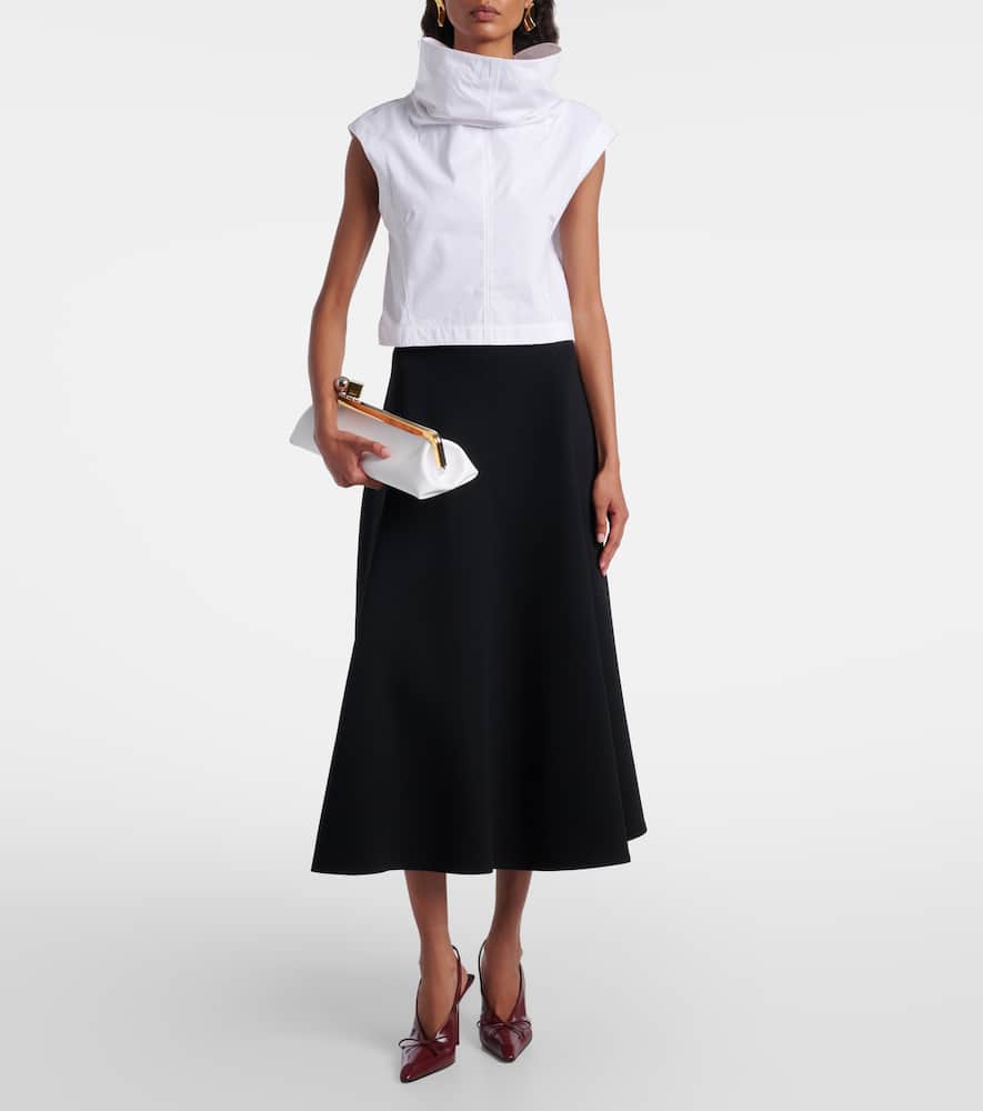 Triangle midi skirt