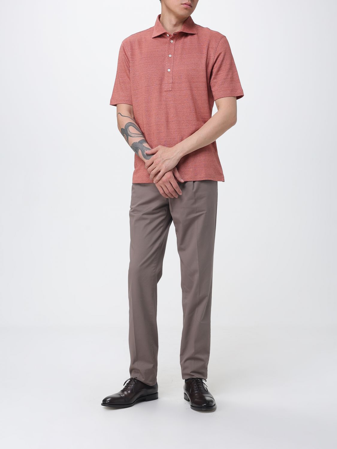 Polo Shirt Men color Blue