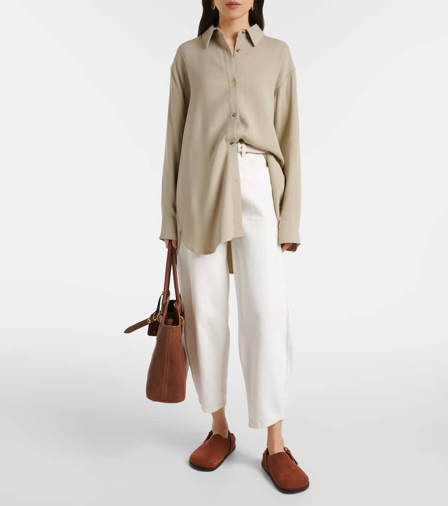 A. Emery Louis suede slingback flats