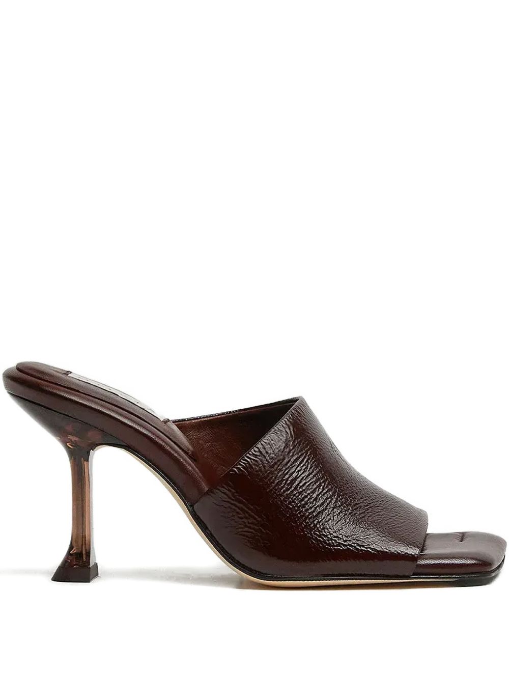 90mm Miri square-toe sandals - Brown