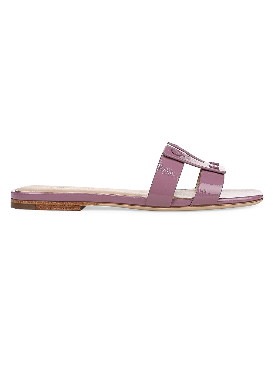 Women's Via Slide Leather Sandals - Orchid Haze