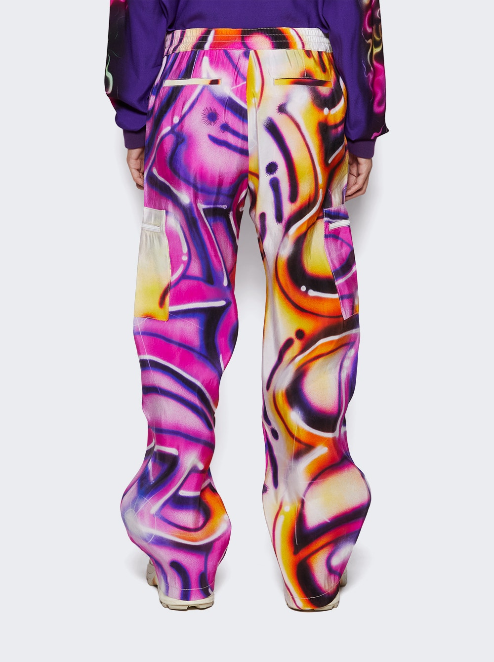 Silk Cargo Pants