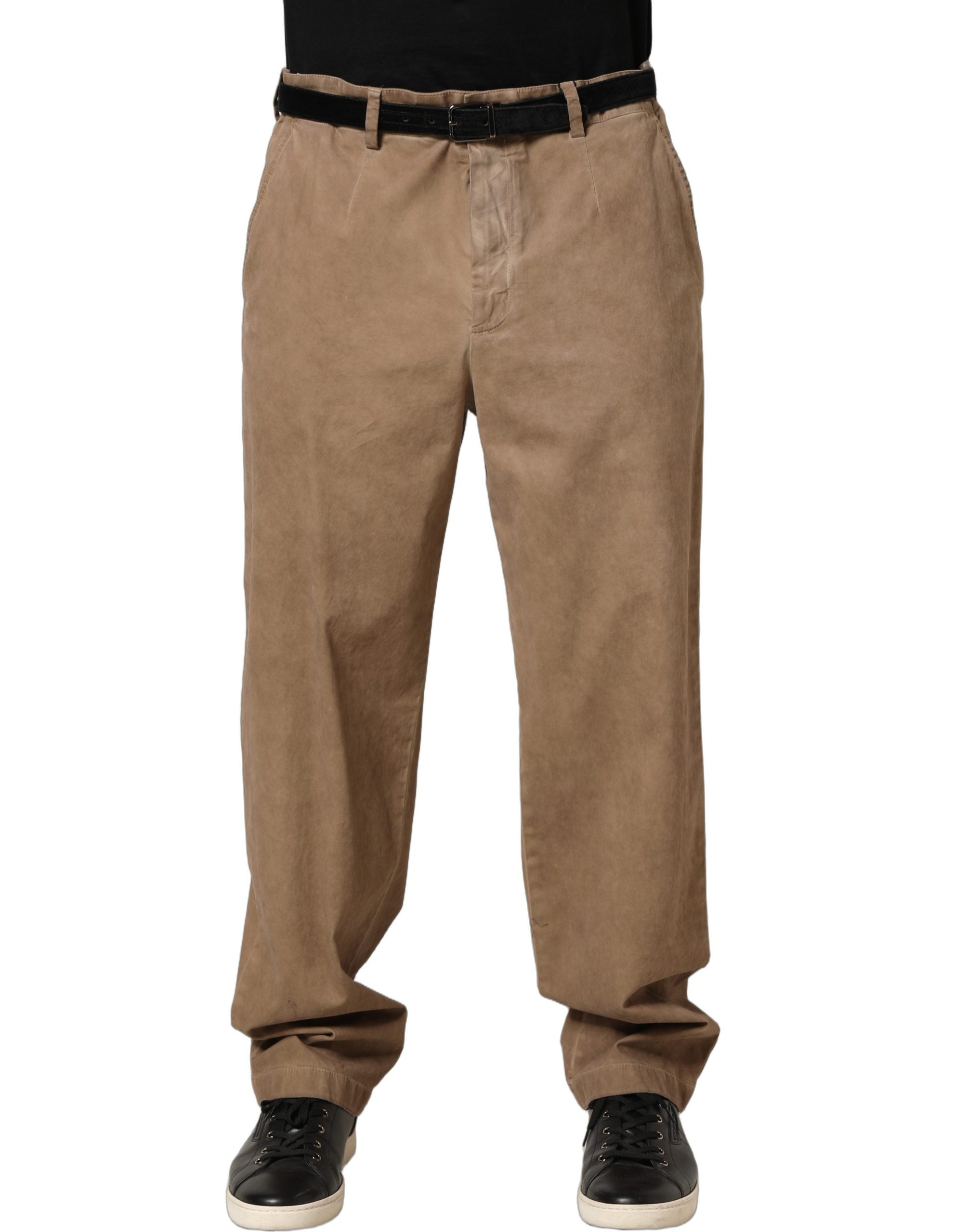 Cotton Straight Leg Men Trouser Men's Pants