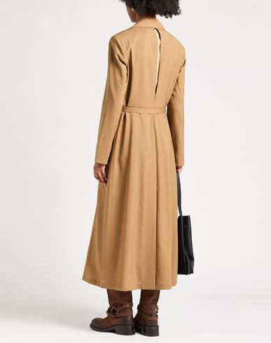 Woman Overcoat & Trench Coat Camel Size 4 Virgin Wool