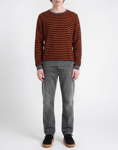 Man Sweater Orange Size XL Wool, Viscose, Polyamide, Cashmere