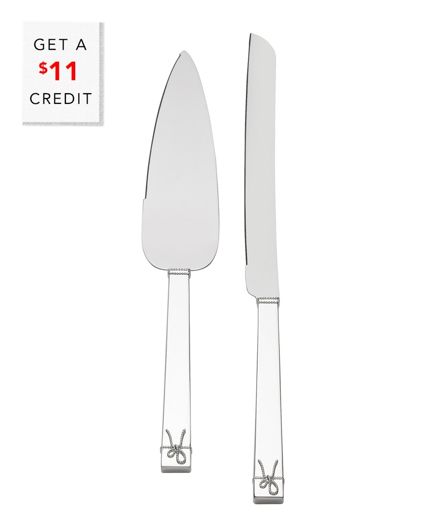 Vera Wang For Love Knots Cake Knife & Server Set With $11 Credit