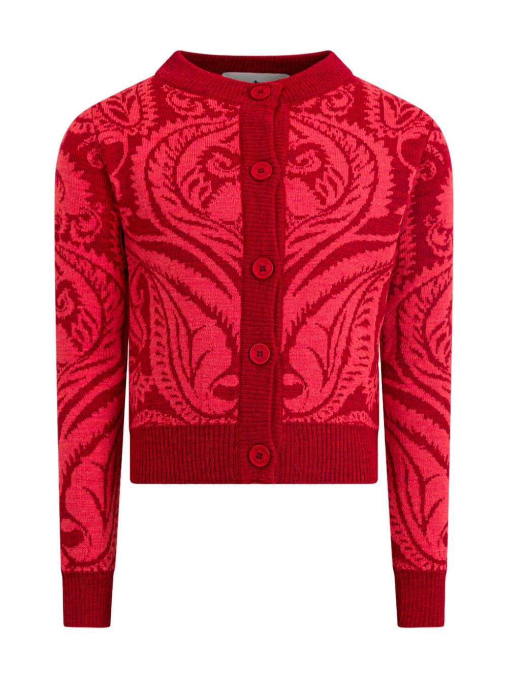 Patterned-jacquard cardigan - Pink