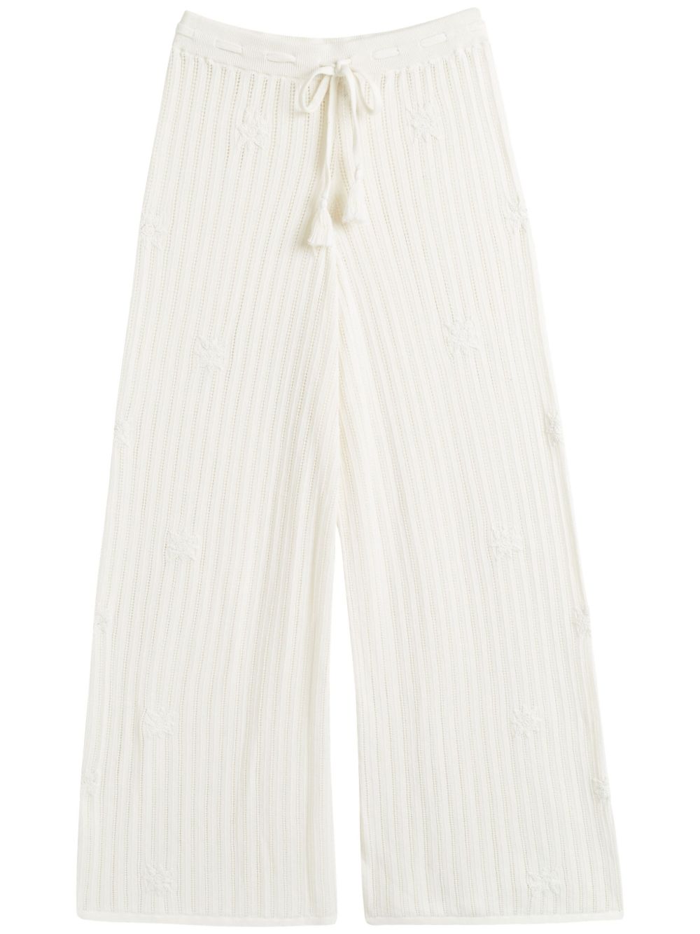 Chinti & Parker cotton wide-leg trousers - White