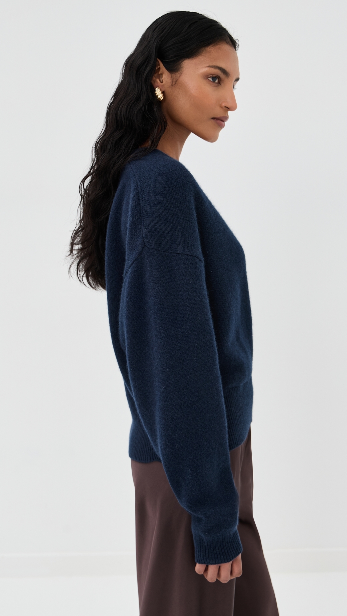 Koda Wrap Cashmere Sweater Midnight Navy 