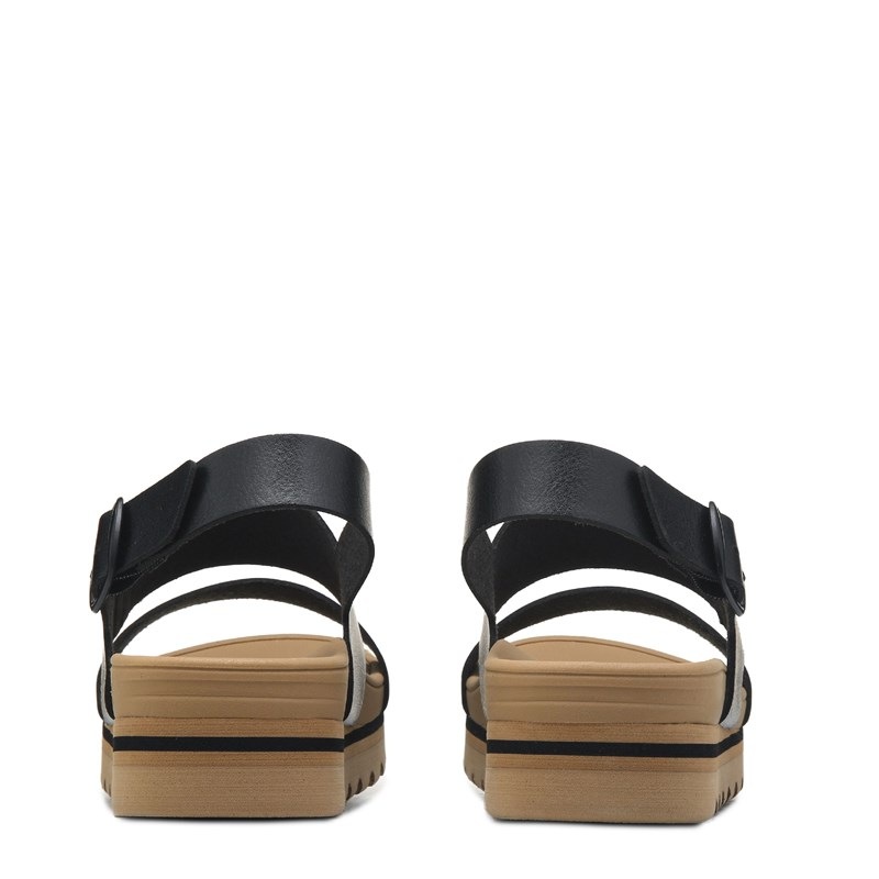 Women's Horizon Hi Buckle Sandals (Black)