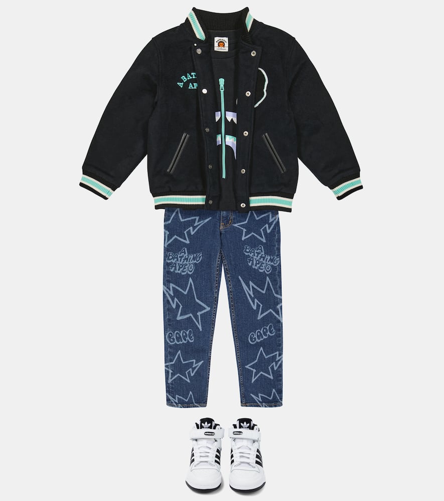 BAPE Kids Printed jeans