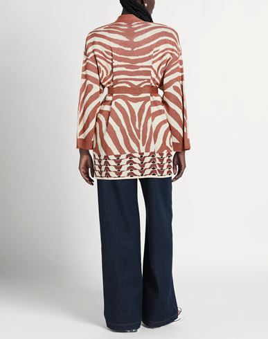 Woman Cardigan Copper Size XS Viscose, Polyamide, Metallic fiber