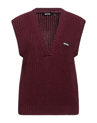 Woman Sweater Burgundy Size 14 Merino Wool, Organic cotton