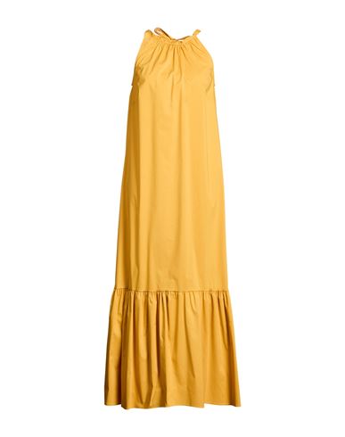 Woman Maxi dress Marigold Size S Cotton, Polyamide, Elastane