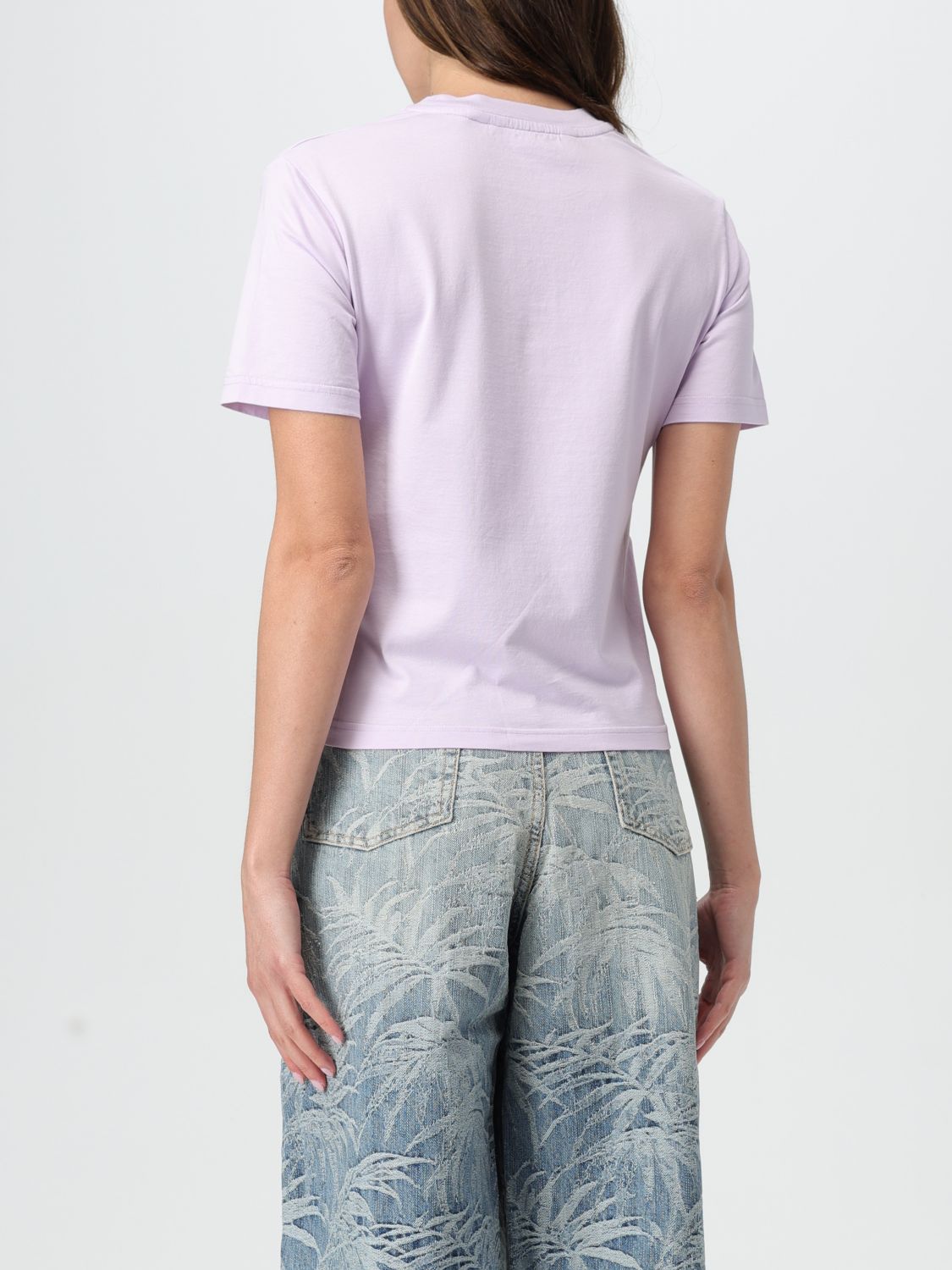 Logo fitted T-shirt - Purple
