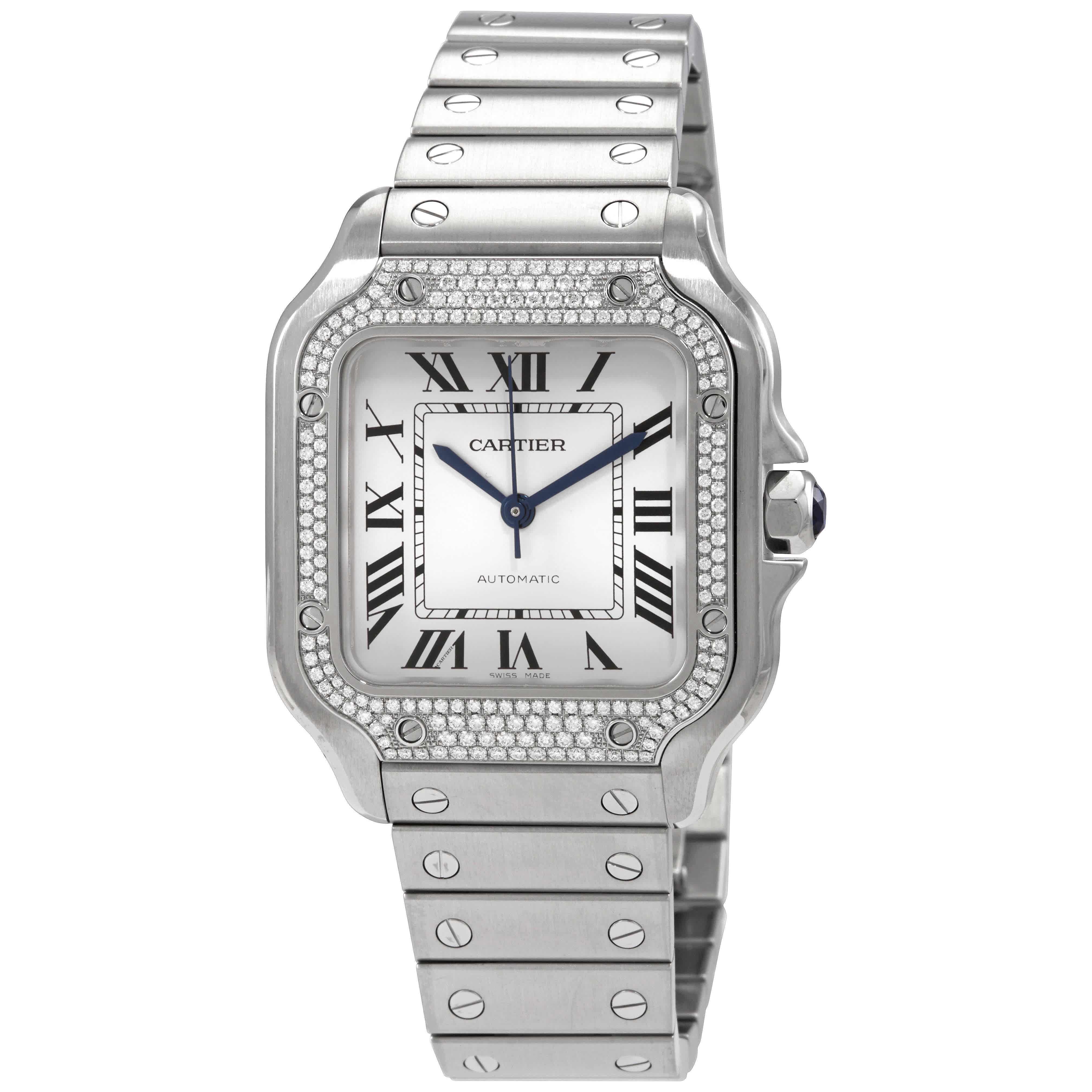 Santos De Automatic Diamond Watch W4SA0005