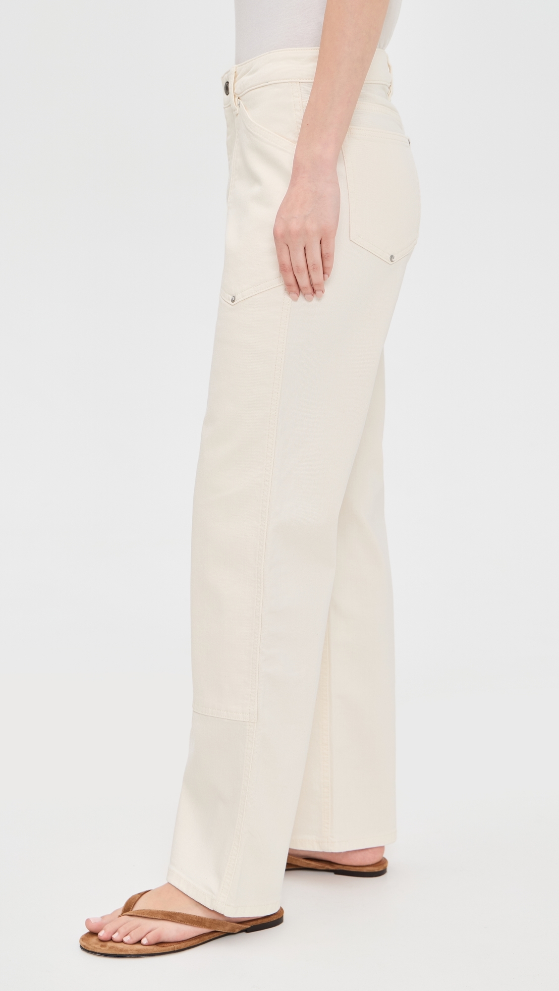 Sat Utility 90's Straight Jeans Ecru