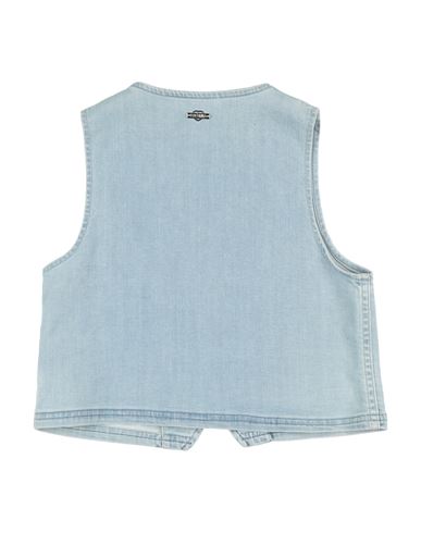 Kid Girl Tailored Vest Blue Size 12 Cotton, Elastane