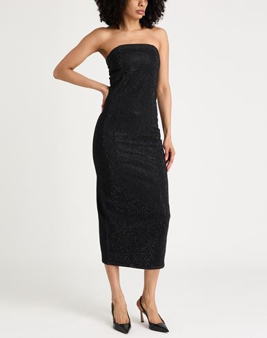 Woman Midi dress Black Size 2 Polyester, Elastane