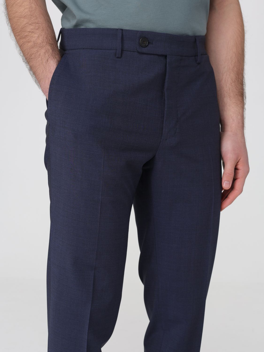 Pants Men color Blue