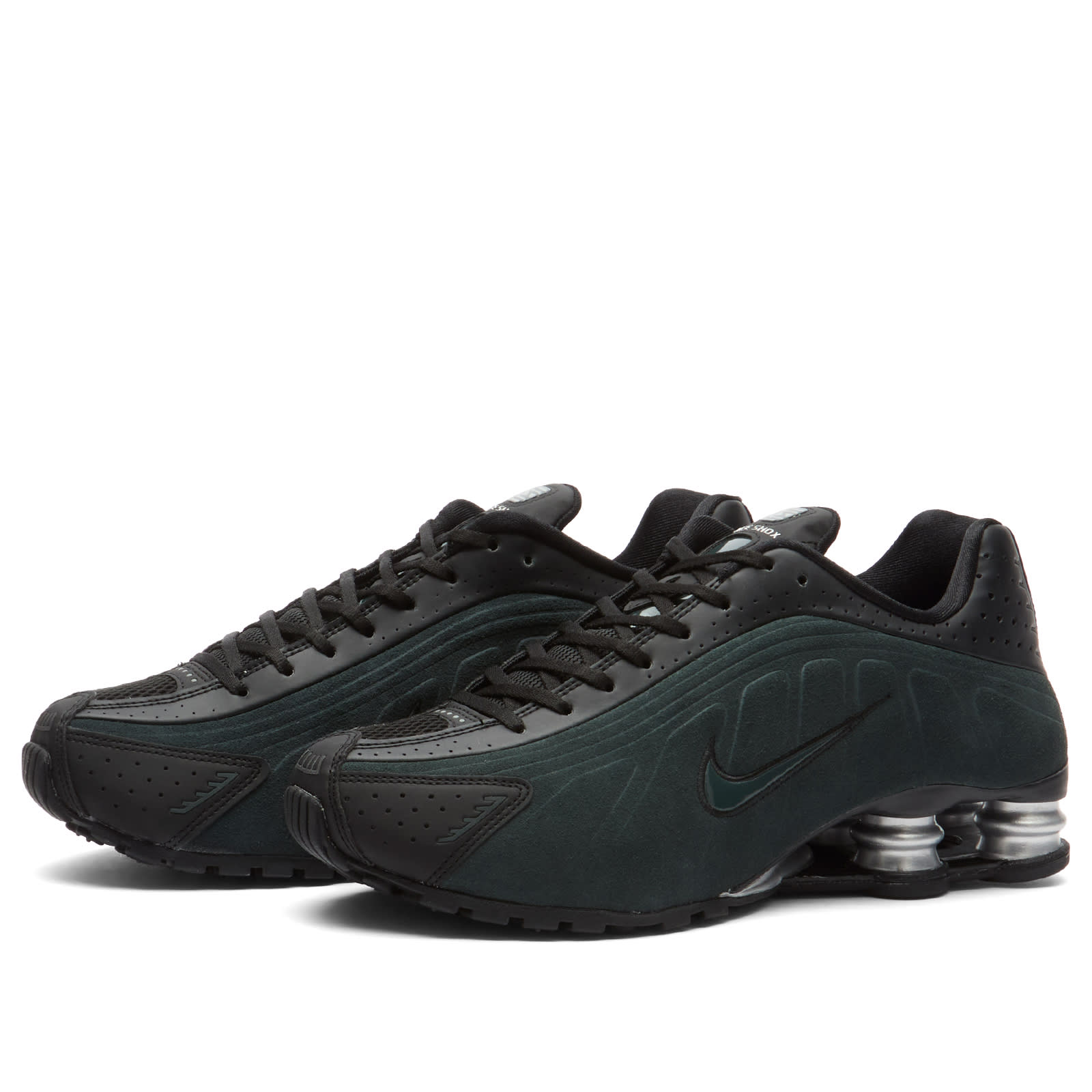 Women's Shox R4 SeSneaker Black/Seaweed/Silver