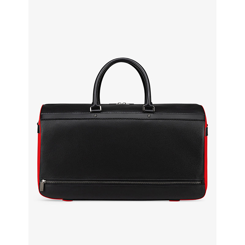 Mens Black Ruisbuddy Leather Duffle bag One Size