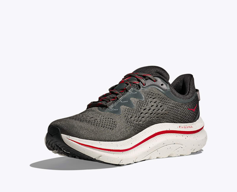 HOKA Men's Kawana 2 Shoes in Asphalt Grey/Carbon Black