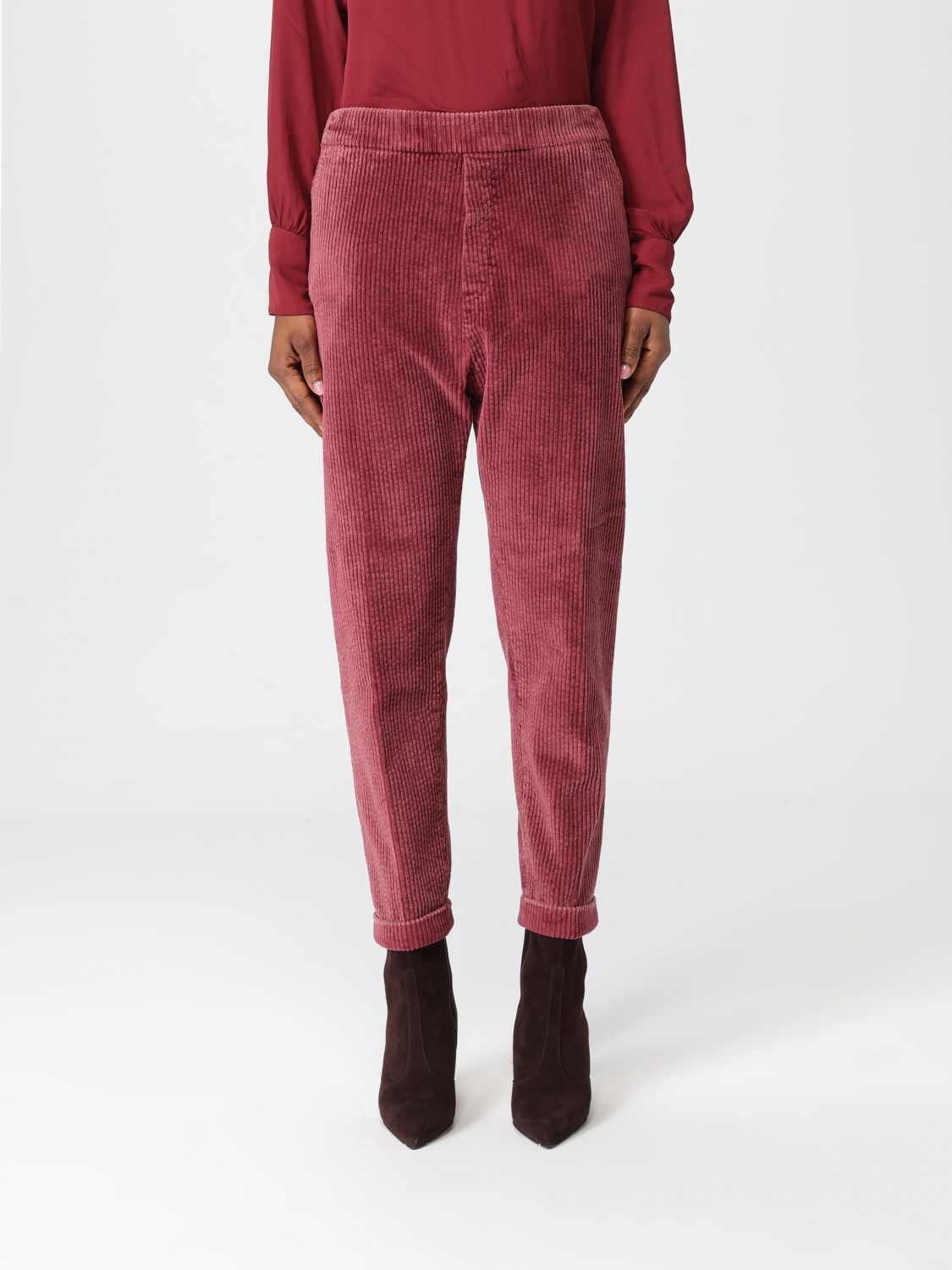 Pants Woman color Brick Red