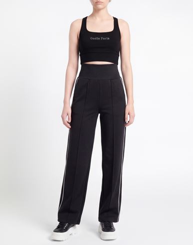 Woman Top Black Size M Cotton, Elastane