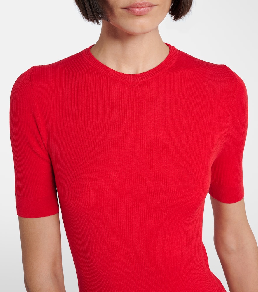 Celina ribbed-knit wool-blend top