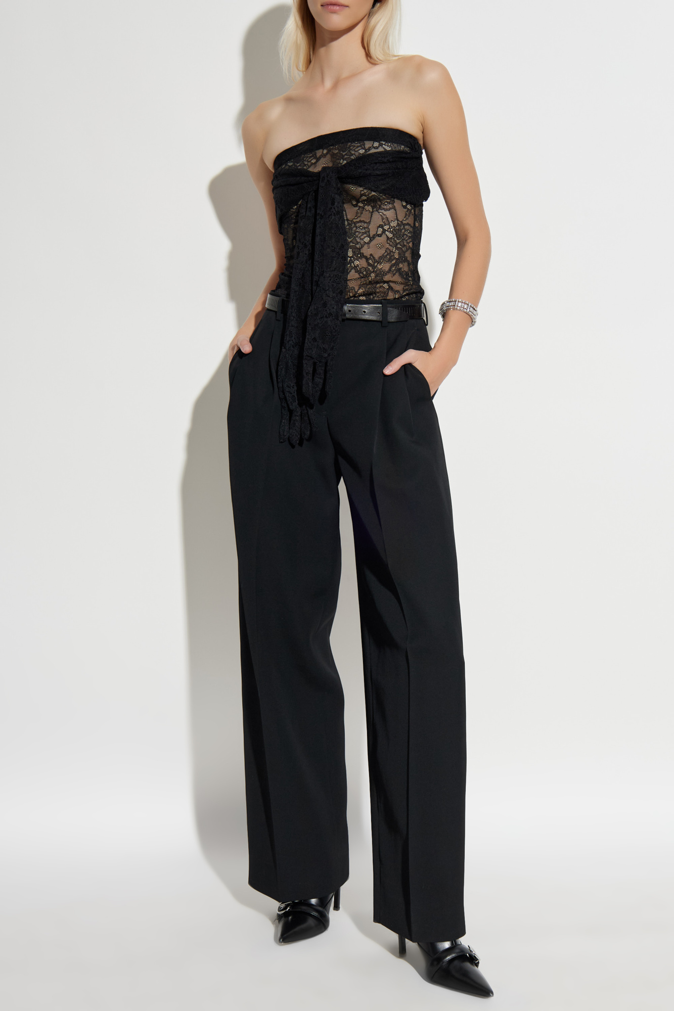 Lace Top, Women's, Black