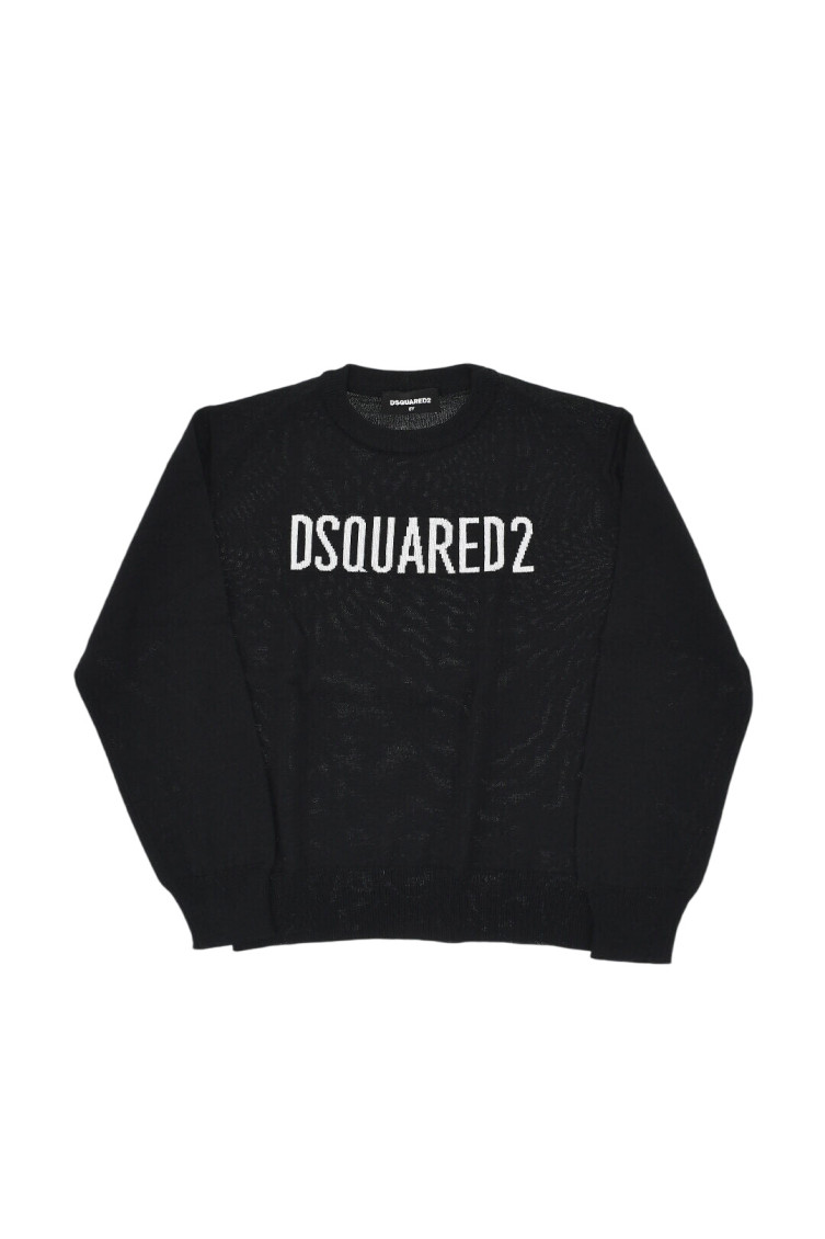 Boys Black Logo Sweatshirt