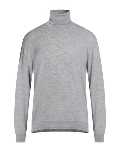 Man Turtleneck Grey Size XXL Merino Wool, Acrylic
