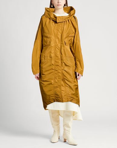 Woman Overcoat & Trench Coat Mustard Size 6 Polyester