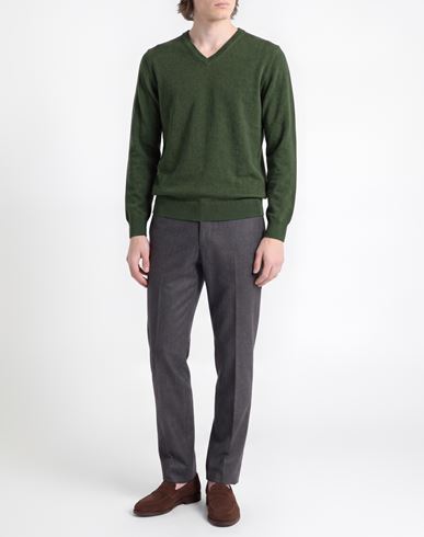 Man Sweater Green Size XL Merino Wool, Viscose, Nylon, Cashmere