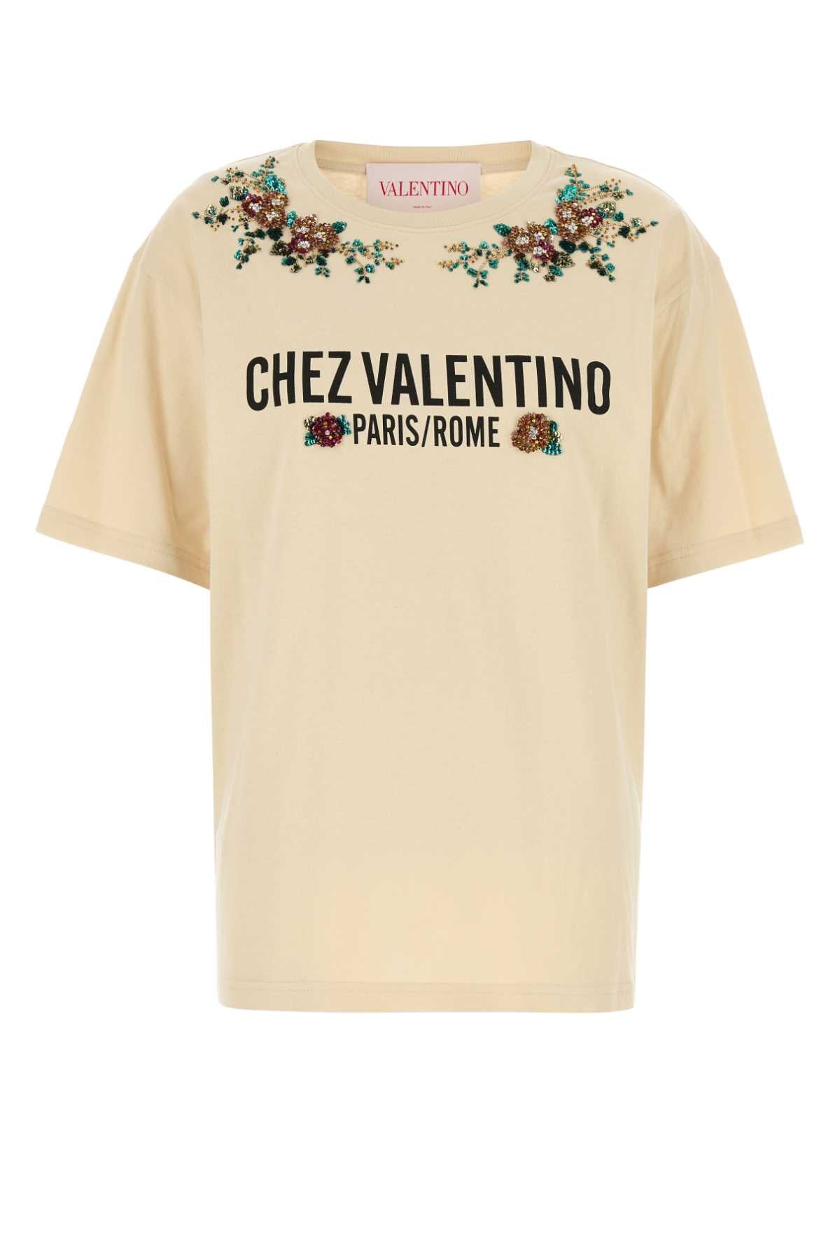 Embroideries T-Shirt — Beige