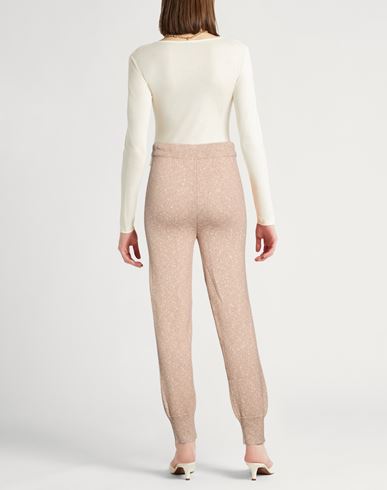 Easy Woman Pants Light brown Size 6 Merino Wool, Cashmere, Cotton, Alpaca wool, Polyamide